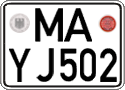 German license plate, Regular plates