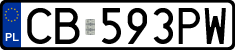 License plates of Poland, Regular car plates