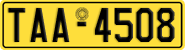 License plate of Greece, Taxi