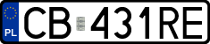 License plates of Poland, Regular car plates