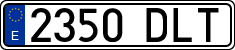 License plates of Spain, Ordinary (2000)