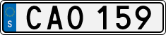 License plate of Sweden, Regular plates