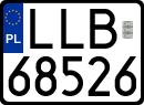 License plates of Poland, Regular car plates