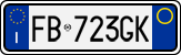 License plate of Italy, Cars (1994 year series)