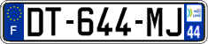 French license plate, SIV (ordinary)