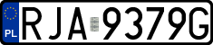 License plates of Poland, Regular car plates