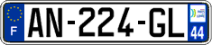 French license plate, SIV (ordinary)