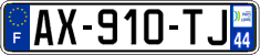 French license plate, SIV (ordinary)
