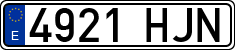 License plates of Spain, Ordinary (2000)
