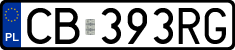 License plates of Poland, Regular car plates