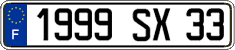 French license plate, FNI