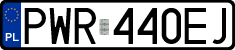 License plates of Poland, Regular car plates