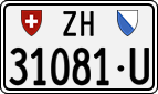 License plate of Switzerland, Dealer (with 