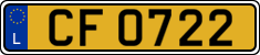 License plate of Luxembourg, 2003 year system