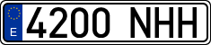 License plates of Spain, Ordinary (2000)