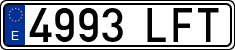 License plates of Spain, Ordinary (2000)