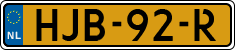 License plate of the Netherlands, Cars