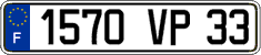 French license plate, FNI