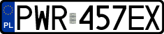License plates of Poland, Regular car plates