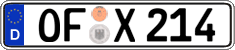 German license plate, Regular plates