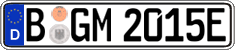 German license plate, Electric vehicles