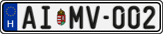 license plates of Hungary, Regular plates (2022)