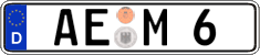 German license plate, Regular plates