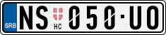 License plate of Serbia, Cars