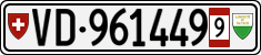 License plate of Switzerland, Provisional