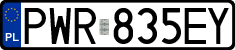 License plates of Poland, Regular car plates