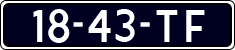 License plate of the Netherlands, Cars