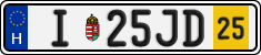 license plates of Hungary, Temporary (2022)
