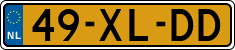 License plate of the Netherlands, Cars