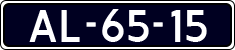 License plate of the Netherlands, Imported oldtimers (cars)