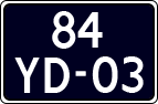 License plate of the Netherlands, Imported oldtimers (cars)