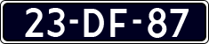 License plate of the Netherlands, Cars