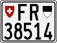 License plate of Switzerland, Motorcycles
