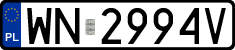 License plates of Poland, Regular car plates