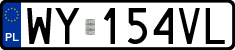 License plates of Poland, Regular car plates