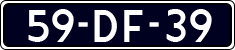 License plate of the Netherlands, Cars