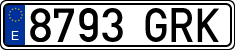 License plates of Spain, Ordinary (2000)