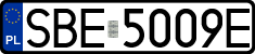 License plates of Poland, Regular car plates