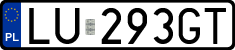 License plates of Poland, Regular car plates