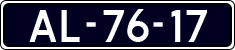 License plate of the Netherlands, Imported oldtimers (cars)