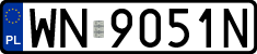 License plates of Poland, Regular car plates