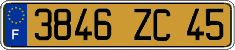 French license plate, FNI