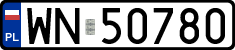 License plates of Poland, Regular car plates