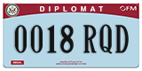 Federal license plates, Diplomatic (United Nations)