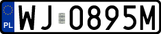 License plates of Poland, Regular car plates