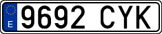 License plates of Spain, Ordinary (2000)